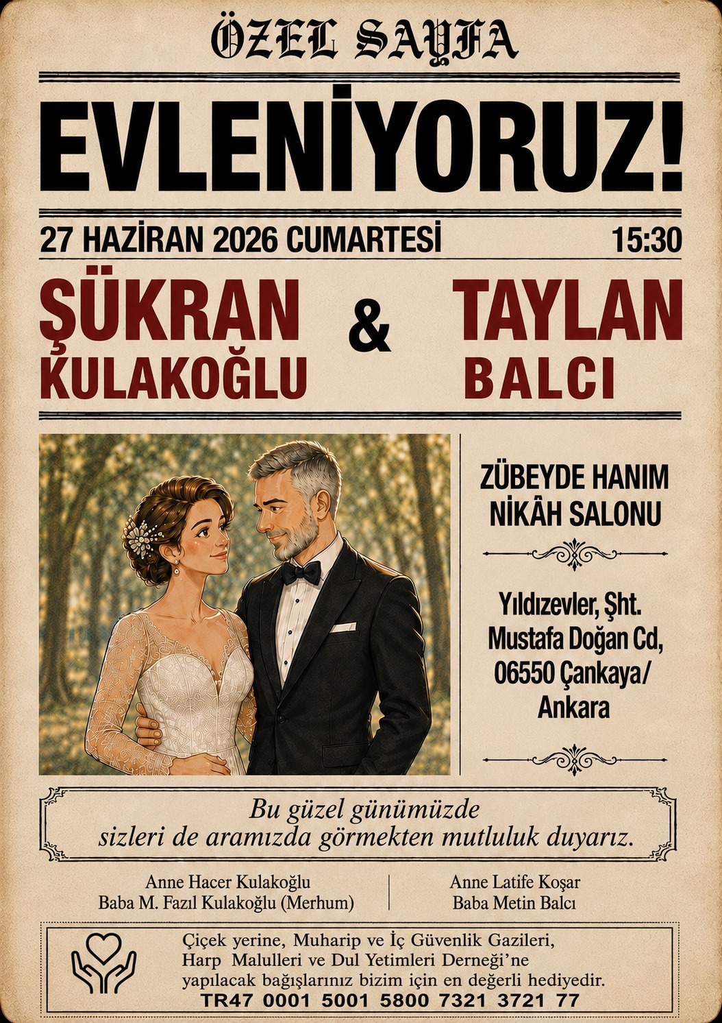 Haberiniz.com.tr editörlerinden Şükran Kulakoğlu evleniyor