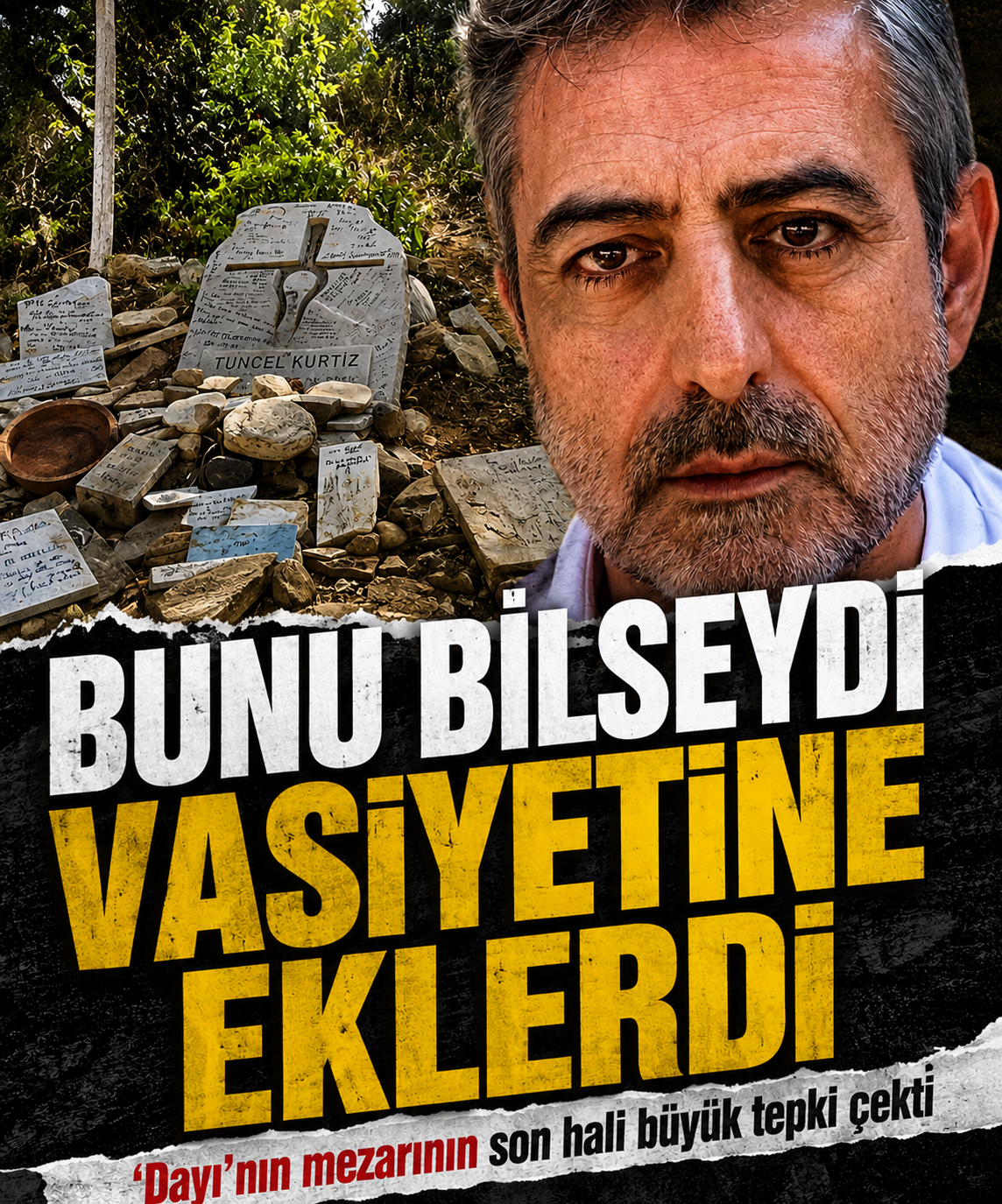 Tuncel Kurtiz’in mezarının son hali tepki çekti: Sevenlerini isyan ettiren görüntü