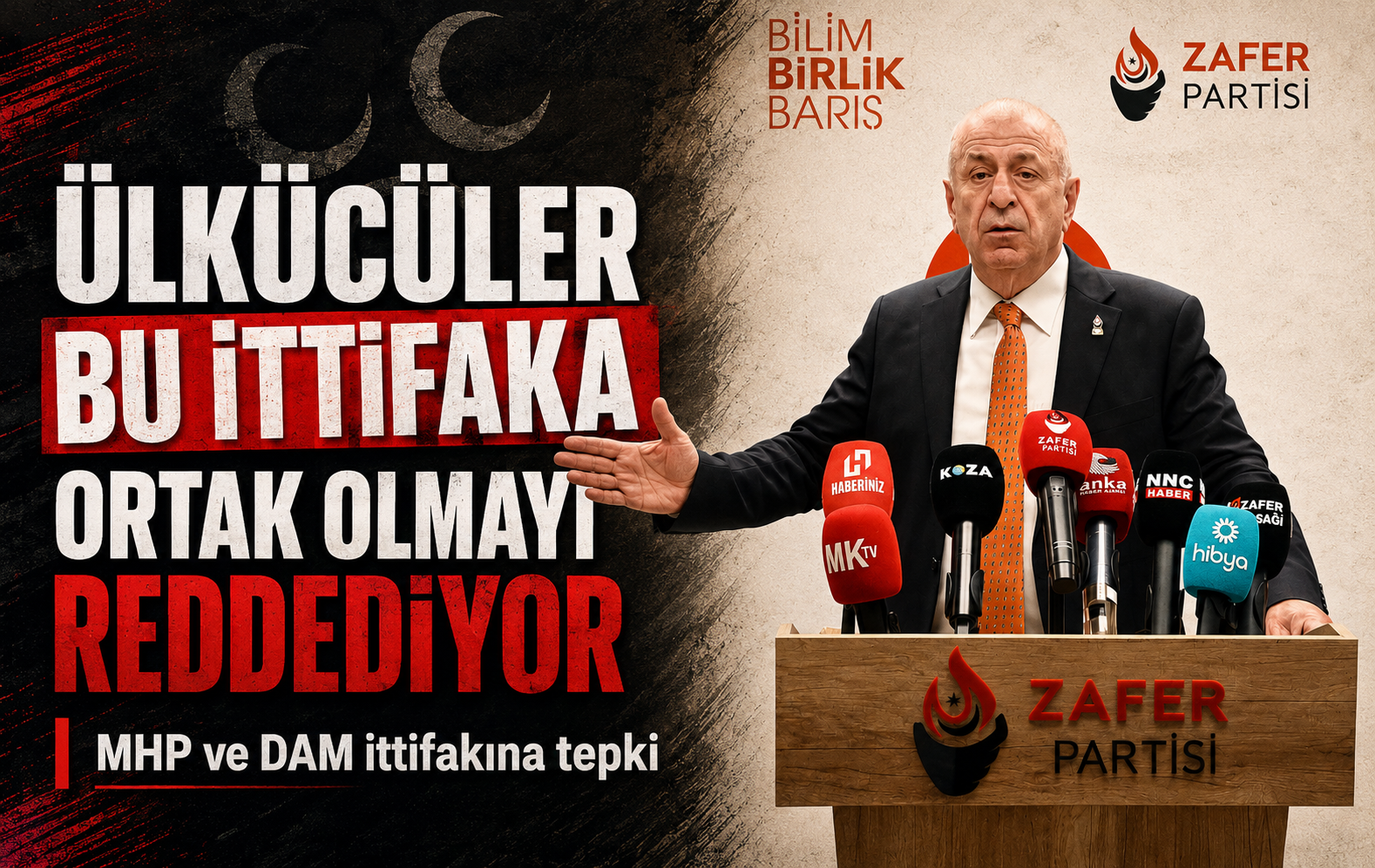 Ümit Özdağ’dan MHP ve ‘DAM ittifakı’ tepkisi: “Ülkücüler bu sürece ortak olmayı reddediyor”