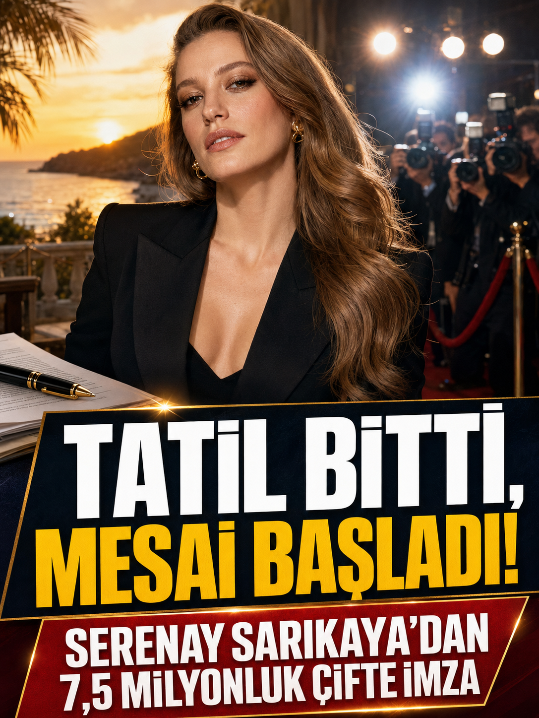 Tatil bitti, mesai başladı: Serenay Sarıkaya’dan 75 milyonluk çifte imza