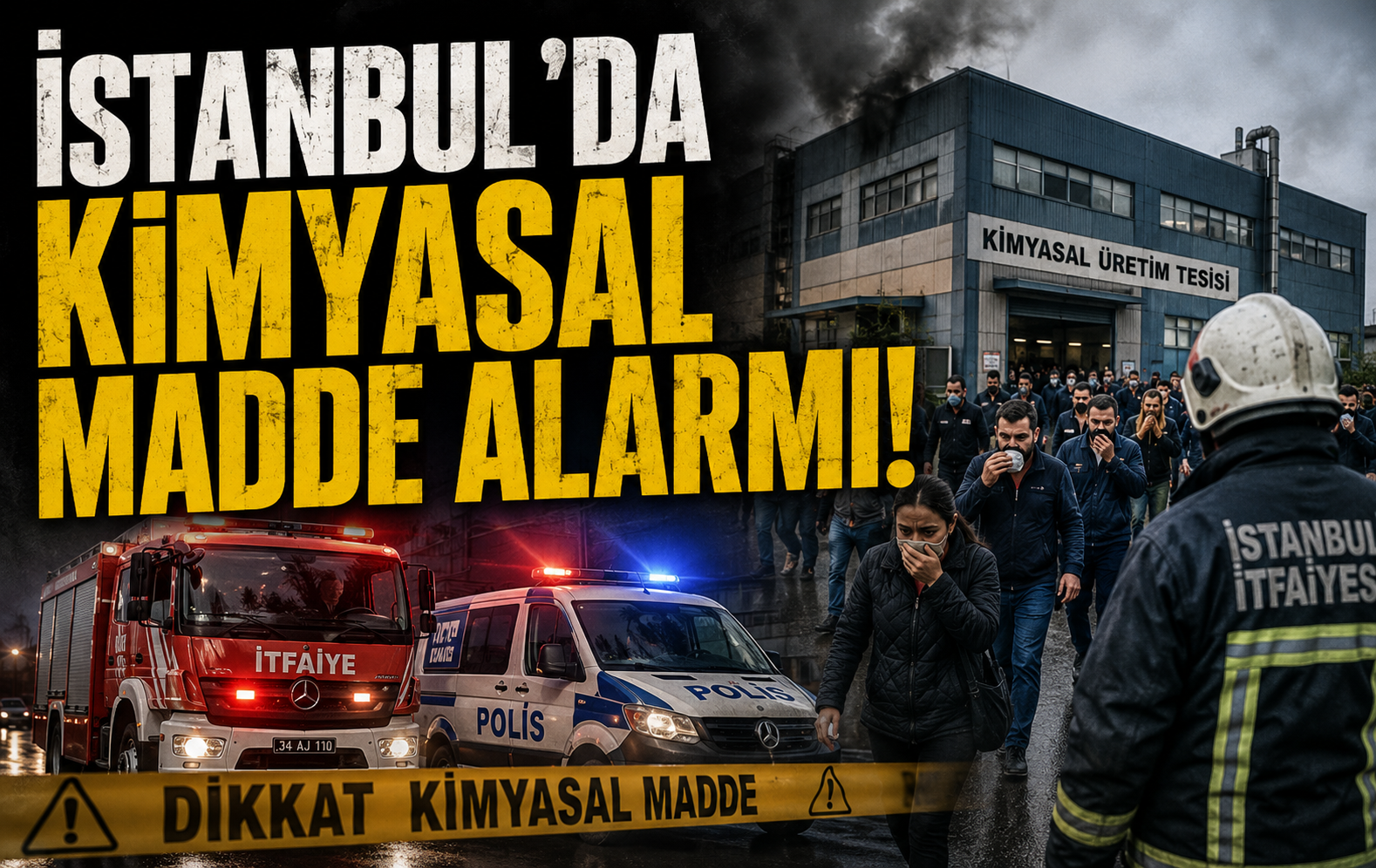“Kimyasal madde” alarmı: Eyüpsultan’da fabrika tahliye edildi