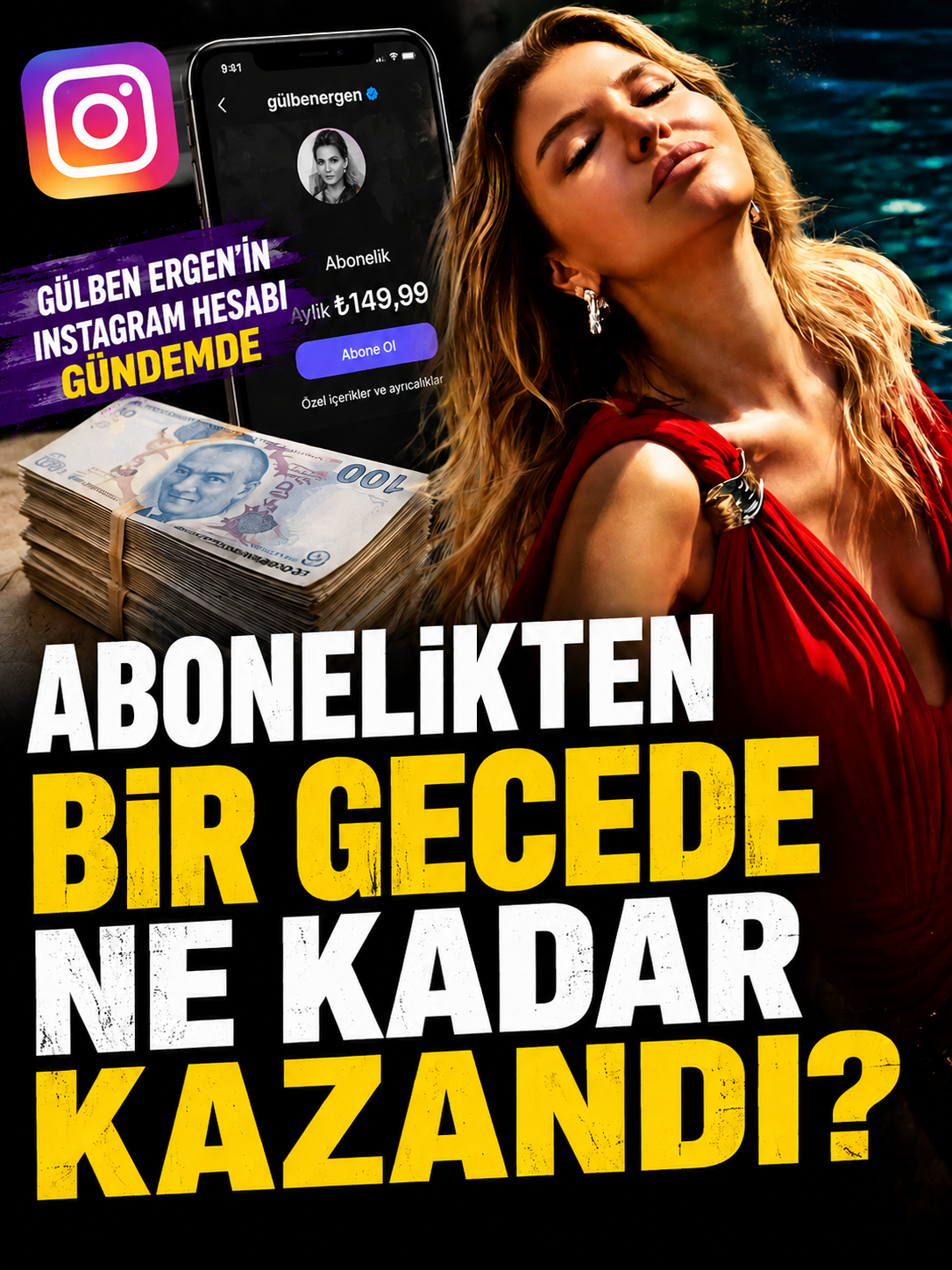 Gülben Ergen’in Instagram hesabı gündemde! Abonelikten bir günde ne kadar kazandı?