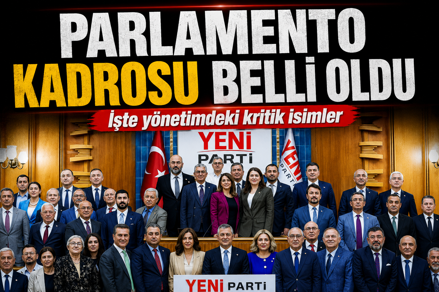 Yeni Parti’nin parlamento kadrosu belli oldu! İşte yönetimdeki kritik isimler