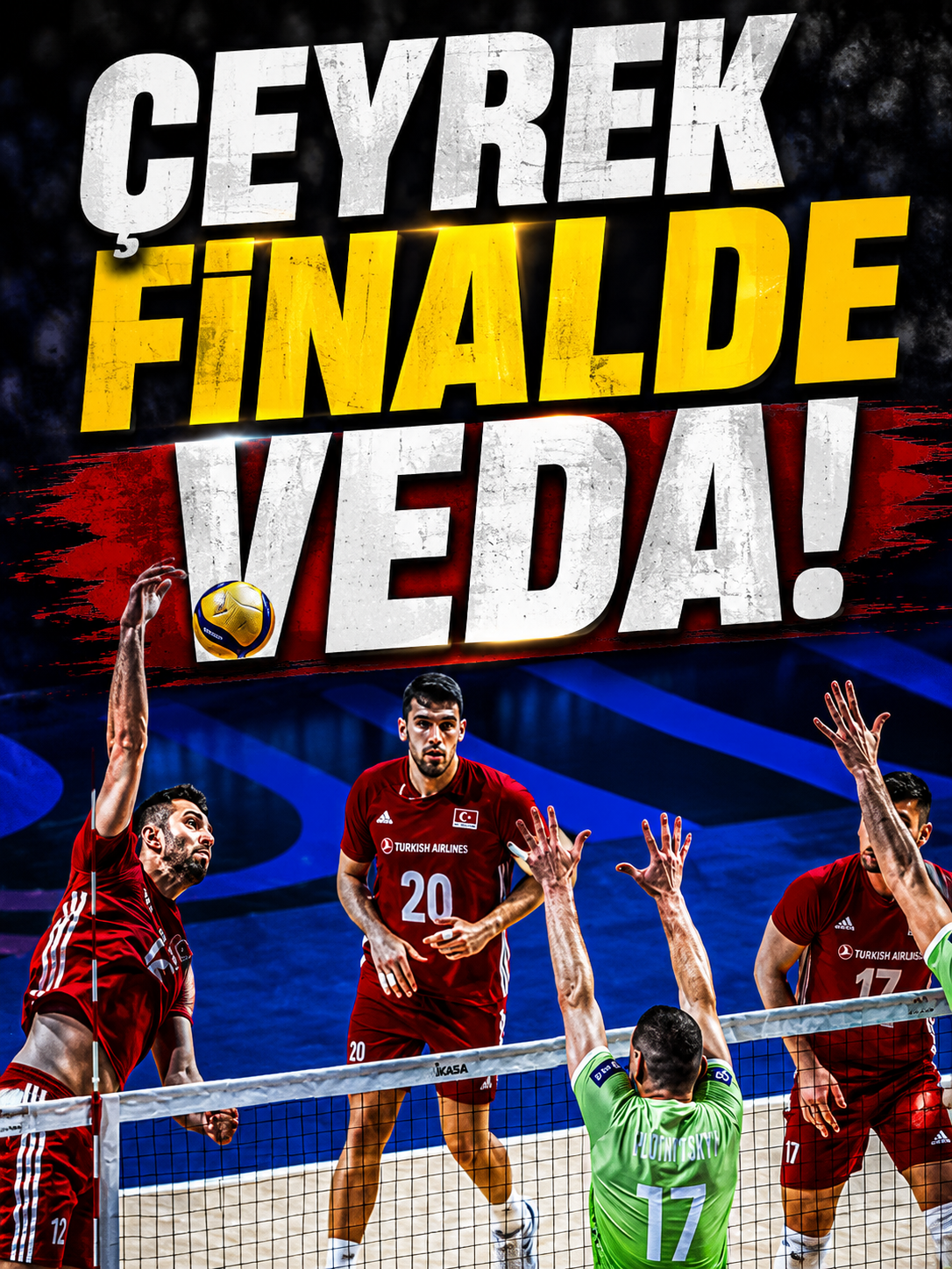 Filenin Efeleri’nden VNL’e çeyrek finalde veda! Slovenya’ya yıkıldı
