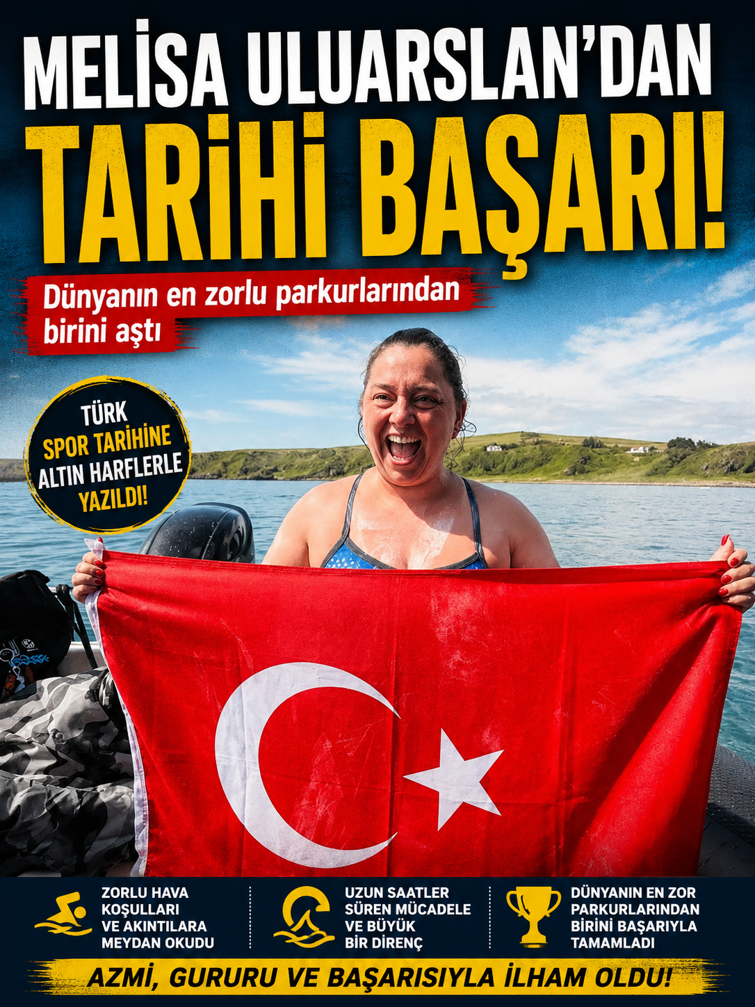 Melisa Uluarslan’dan tarihi başarı: Dünyanın en zorlu parkurlarından birini aştı