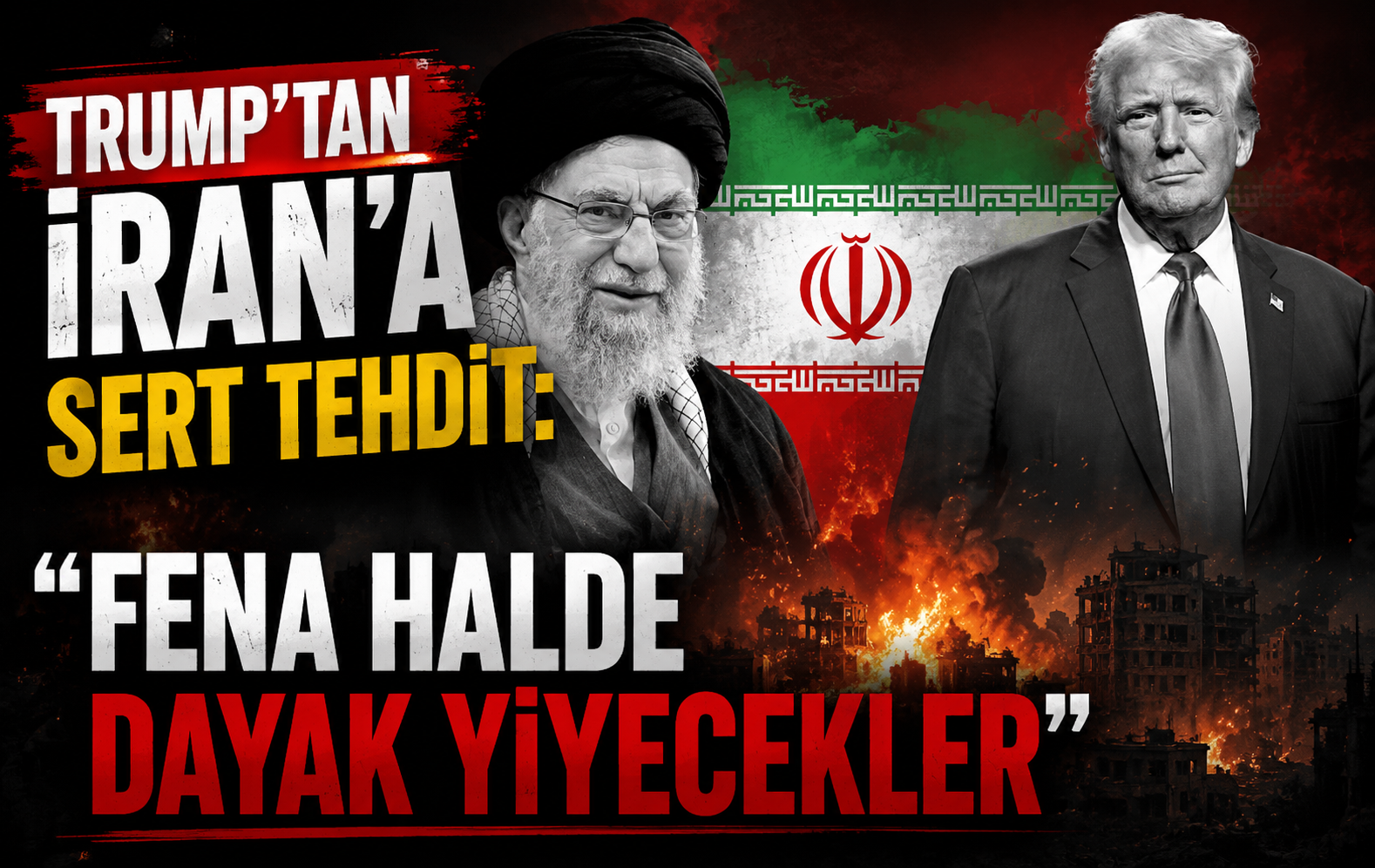 Trump’tan İran’a sert tehdit: “Fena halde dayak yiyecekler”